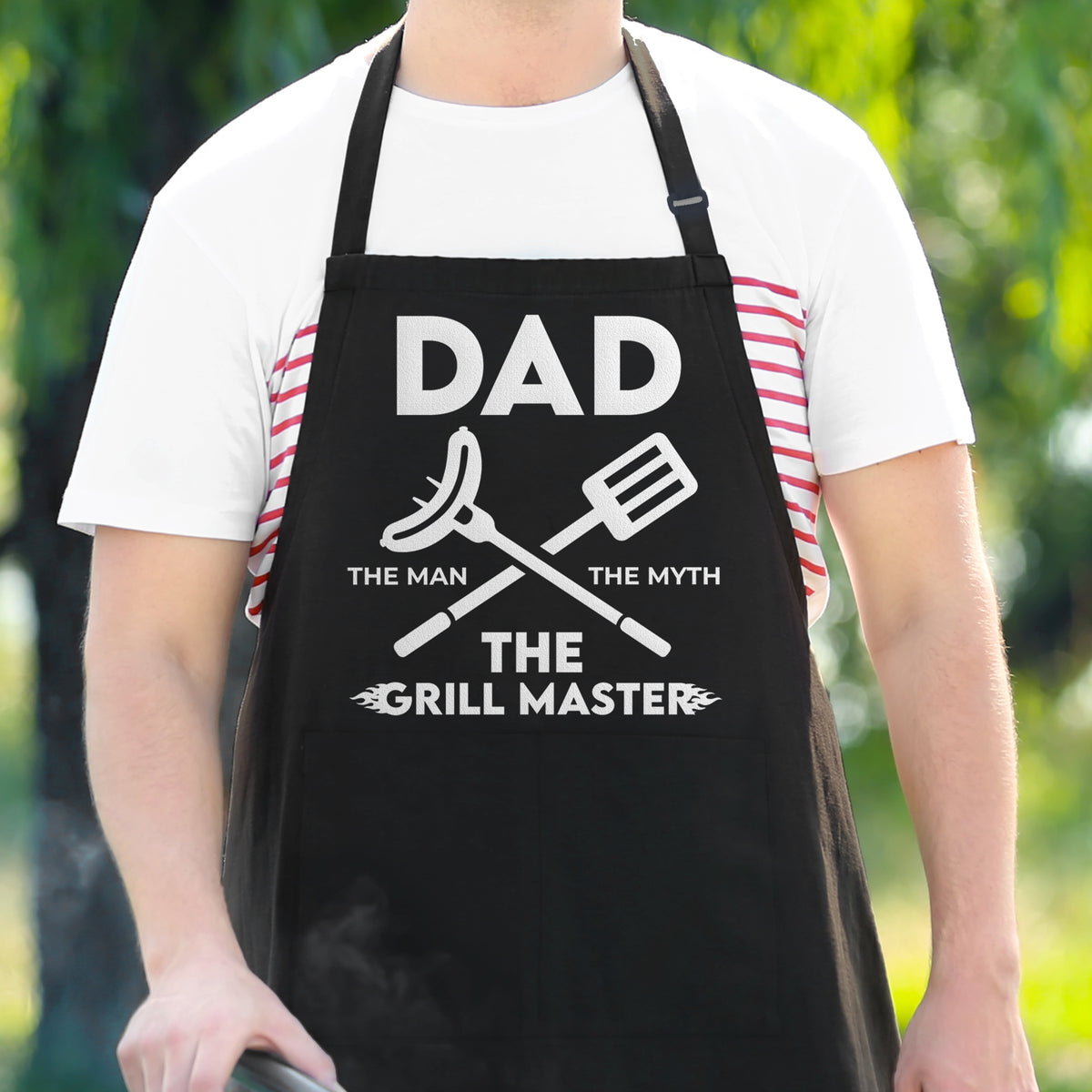 Grill Master The Mom Myth Legend Apron by BeeGeeTees