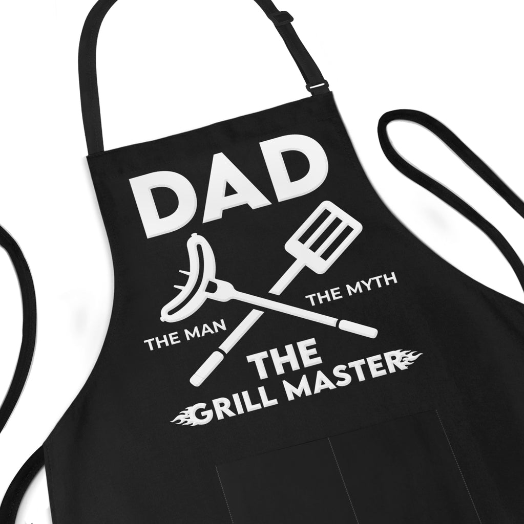 Apron For dad the man the myth the grill master