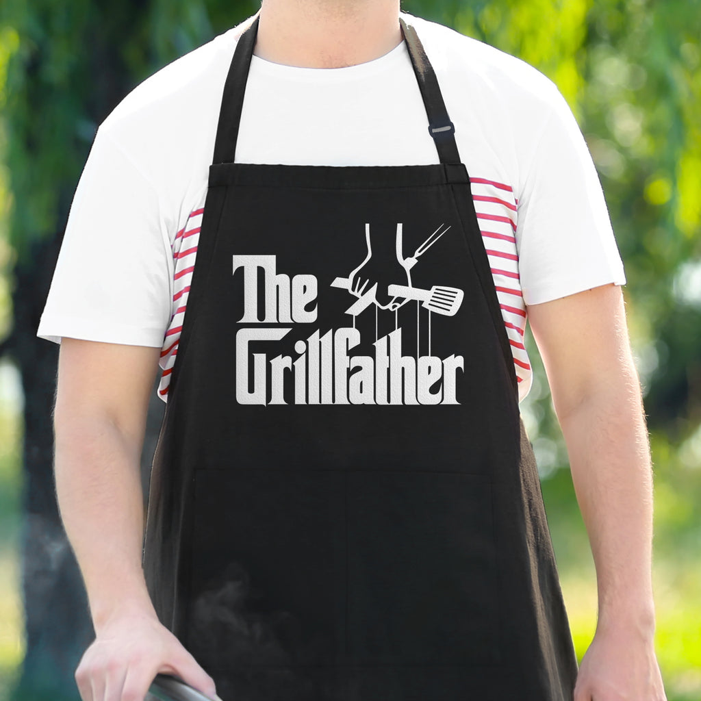 Funny Father Day Grill Gift BBQ Grilling Apron for Men With 