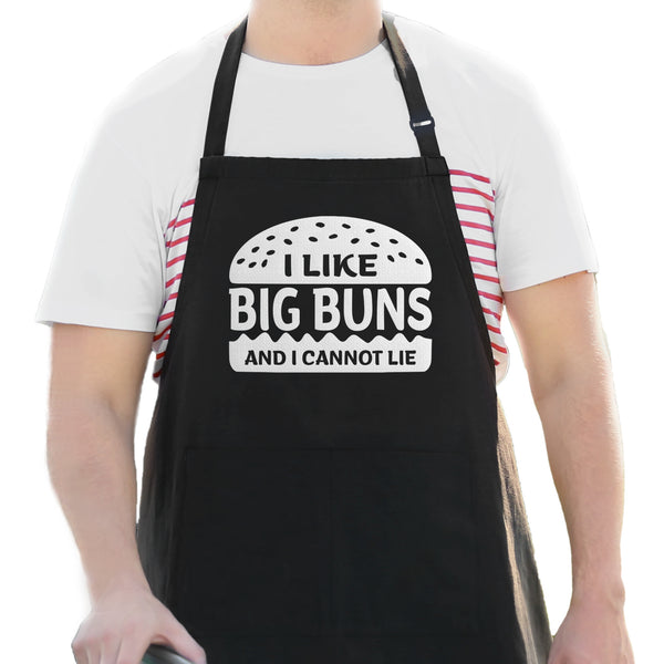 I Like Big Buns (hamburger buns) And I Cannot Lie - Funny BBQ Apron